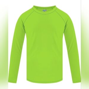 NWOT Semois Rash Guard Long Sleeve Swim Shirt Boys Size 2T UPF+50 Avacado Green